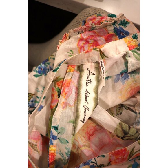 Aratta Earth Angels Maxi Dress With Sheer Hem, Medium NWT - Picture 5 of 6